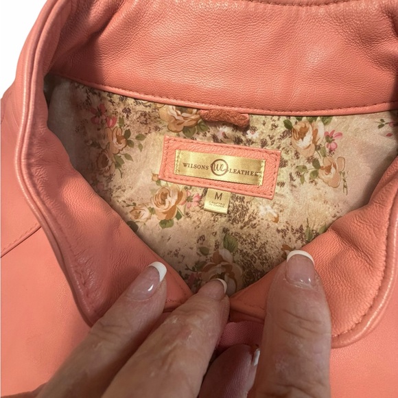 Wilson’s Leather Maxima Coral Color Jacket Sz Medium - Picture 10 of 15